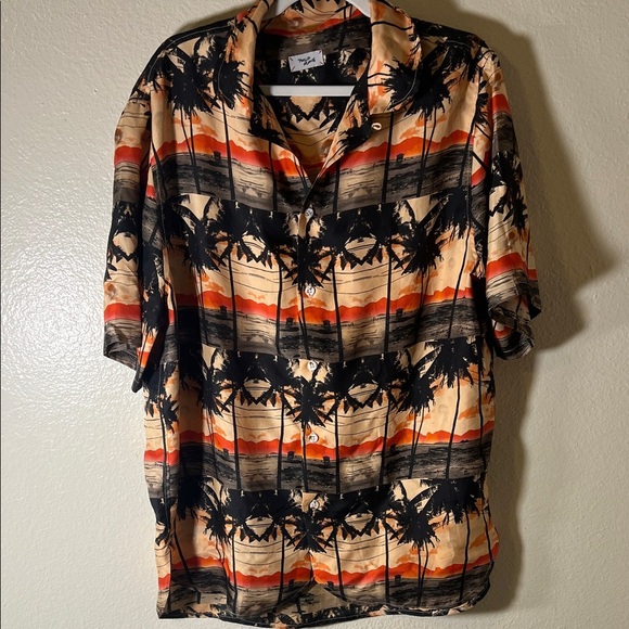 Men's Hawaiian shirt 100% silk by Philip Huang size L - Picture 2 of 12